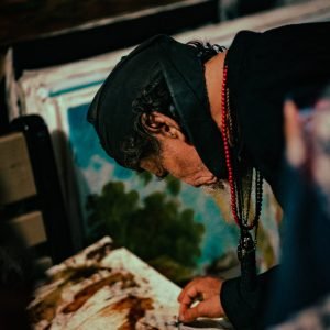 Melukis menggunakan rokok